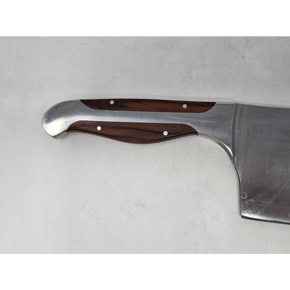 GUNTER WILHELM EXECUTIVE CHEF SERIES BUTCHERS CLEAVER 440C GERMAN STEEL 8" - Picture 5 of 6
